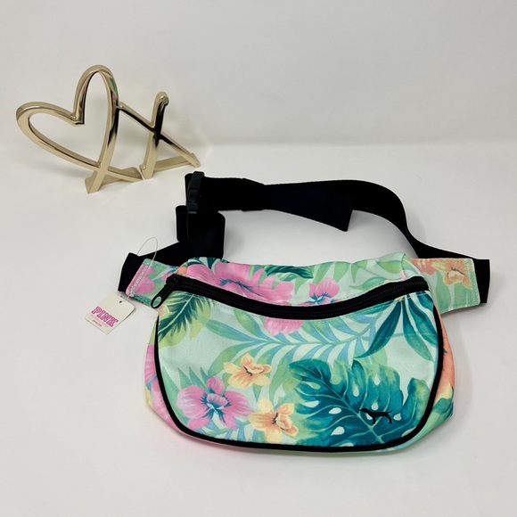 🔥VS PINK Tropical Floral Palm Leaf Fanny Pack - Picture 2 of 12